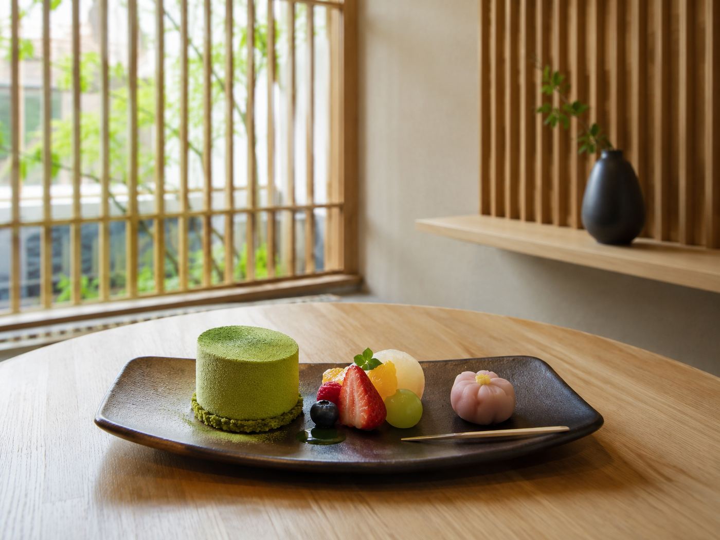 抹茶とわらび餅